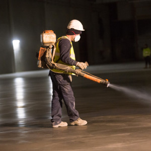 Roc Cure concrete curing agent for industrial concrete floors